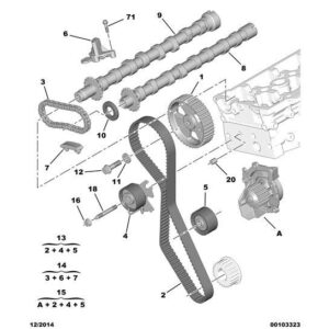 Citroen Dispatch 2016-2020 Diesel Engine Camshaft Pulley