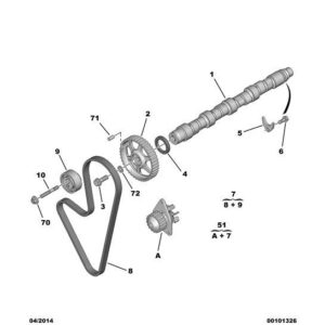 Citroen Saxo 1996-2004 Camshaft Pulley Screw