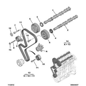 Citroen C4 2008-2010 Petrol Engine Camshaft Seal