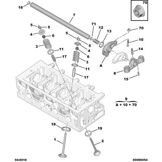 Citroen Berlingo 2008-2012 Petrol Valve Rocker-Gear