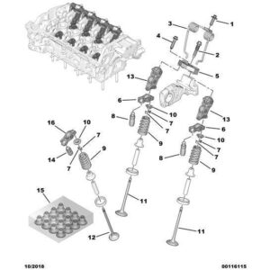 Citroen C4 2010-2013 Petrol Valve Spring Well