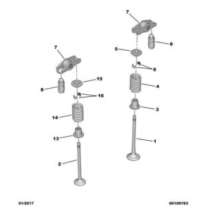 Citroen C3 Air Cross 2017-2021 Diesel Valve Spring