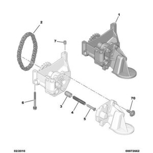 Citroen C2 2003-2007 Petrol Engine Oil Pump
