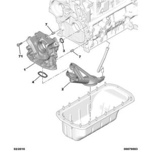 Citroen C3 Air Cross 2017-2021 Diesel Engine Pump Oil Suction
