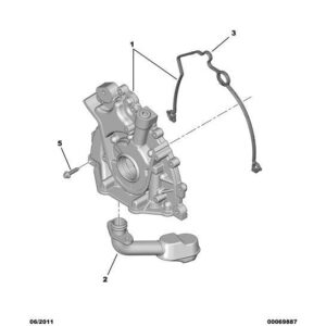 Citroen C6 2005-2012 Diesel Engine Oil Pump Gasket