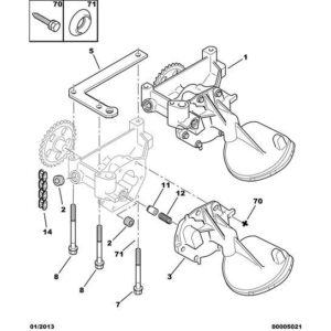 Citroen Berlingo 2008-2012 Diesel Engine Oil Pump Chain