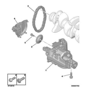 Citroen Berlingo 2008-2012 Petrol Engine Oil Pump Chain