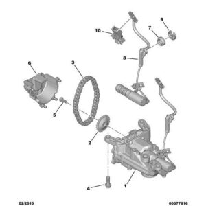 Citroen DS3 2010-2022 Petrol Engine Oil Pump Chain