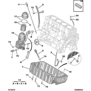 Citroen DS5 2011-2021 Petrol Oil Filter Cover