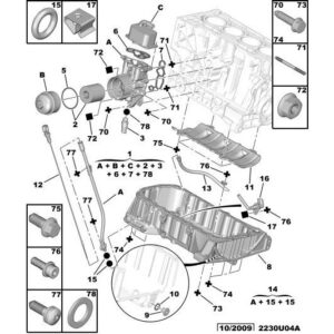Citroen C5 2004-2008 Petrol Bracket Gasket