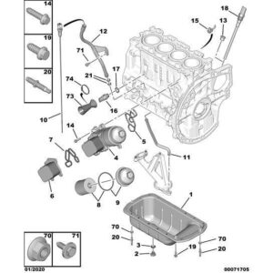 Citroen Berlingo 2012-2015 Diesel Oil Gauge