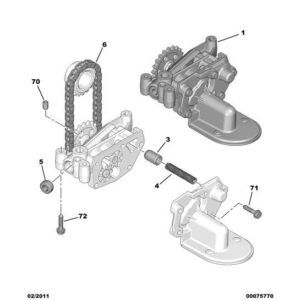 Citroen C4 2008-2010 Petrol Oil Discharge Piston Spring