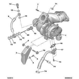 Citroen C8 2002-2008 Diesel Turbo Lubrication Pipe