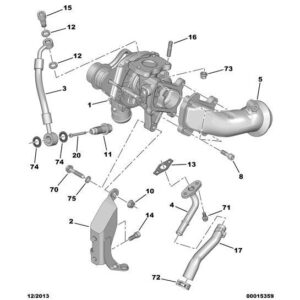 Citroen C5 2001-2004 Diesel Turbo Lubrication Pipe