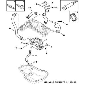 Citroen C-Crosser 2007-2012 Diesel Oil Vapor Strainer