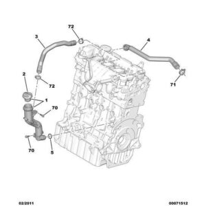 Citroen C5 2008-2021 Diesel Oil Separator Seal