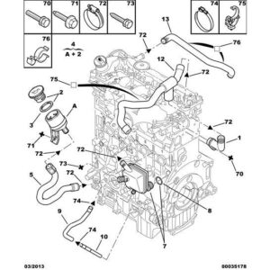 Citroen C-Crosser 2007-2012 Diesel Oil Return Pipe