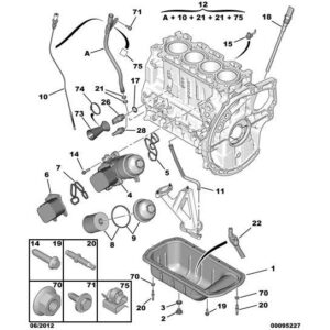 Citroen C3 Air Cross 2017-2021 Diesel Cylinder Block Oil Return Pipe