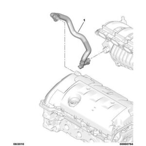 Citroen Berlingo 2008-2012 Petrol Oil Vapor Hose