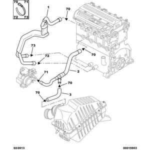 Citroen Xsara 2000-2004 Petrol Oil Vapor Hose