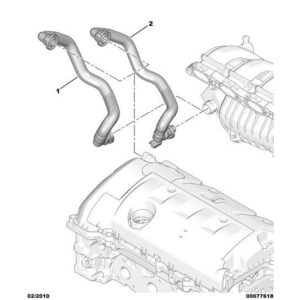 Citroen DS3 2010-2022 Petrol Oil Vapor Hose