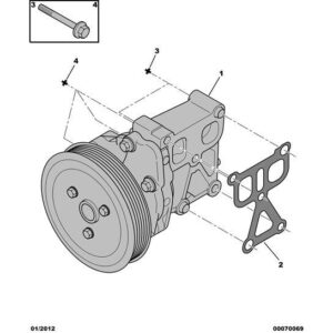 Citroen C-Crosser 2007-2012 Petrol Water Pump