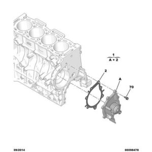 Citroen C5 Air Cross 2018-2021 Diesel Water Pump Gasket