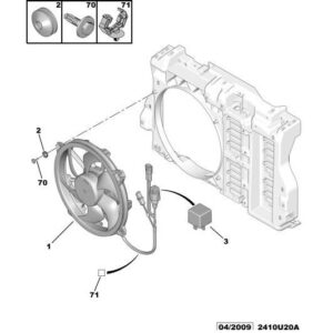 Citroen C5 2004-2008 Petrol Engine Motor-Driven Fan
