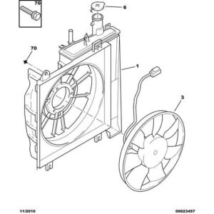 Citroen C1 2005-2009 Petrol Engine Motor-Driven Fan