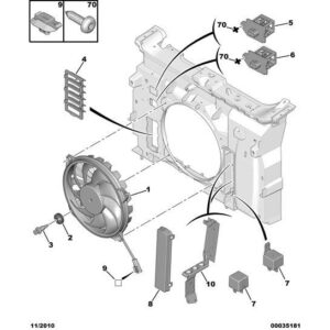 Citroen C8 2002-2008 Petrol Motor-Driven Fan Resistance