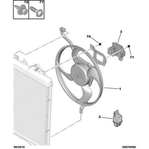 Citroen DS3 2010-2022 Petrol Cooling Fan Elec Control Unit