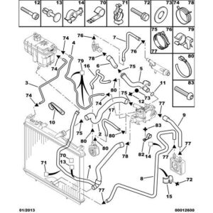 Citroen C5 2001-2004 Diesel Engine Water Pipe