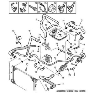 Citroen Dispatch 1994-2006 Diesel Radiator Degassing Water Pipe