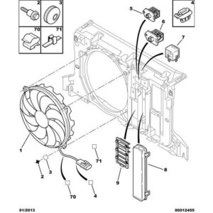 Citroen C8 2002-2008 Petrol Fan Assembly Exterior Cover