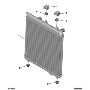 Citroen C3 2009-2013 Engine Radiator New