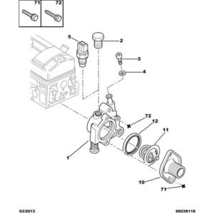 Citroen Saxo 1996-2004 Engine Water Outlet