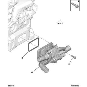 Citroen C5 2008-2021 Diesel Engine Water Outlet Tank