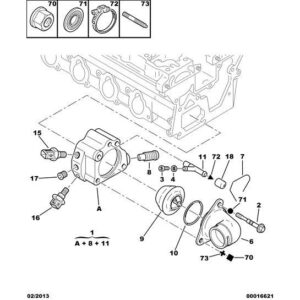 Citroen Xsara 2000-2004 Petrol Engine Water Outlet