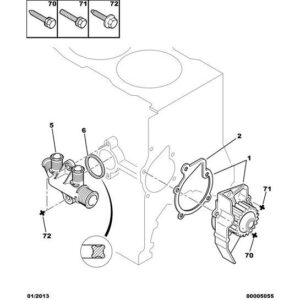 Citroen Berlingo 2008-2012 Diesel Engine Water Intake Tank