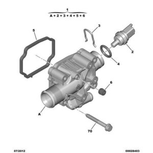 Citroen C4 2008-2010 Petrol Engine Water Housing Seal
