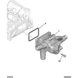 Citroen DS3 2010-2022 Diesel Engine Water Outlet Tank
