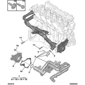 Citroen C3 2002-2005 Petrol Engine Water Intake Tank