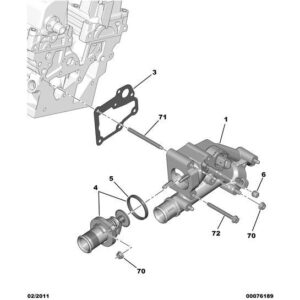 Citroen C5 2004-2008 Petrol Thermostat Fitting
