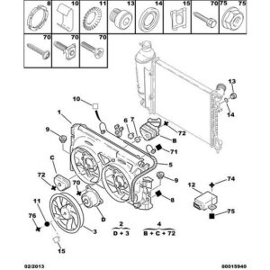 Citroen Berlingo 2008-2012 Diesel Water Temp Centralization Box