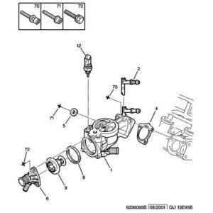 Citroen Dispatch 1994-2006 Diesel Engine Water Housing Seal