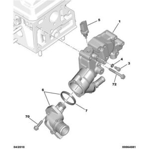 Citroen C3 2002-2005 Petrol Engine Water Thermostat Gasket