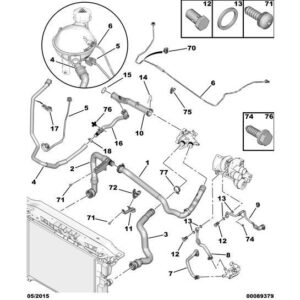 Citroen DS4 2010-2021 Petrol Engine Water End-Piece Gasket