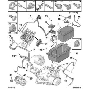 Citroen Dispatch 2016-2020 Diesel Battery Negative Cable