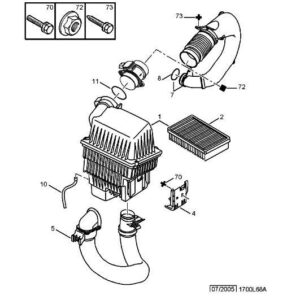 Citroen C4 2008-2010 Diesel Dry Type Air Filter