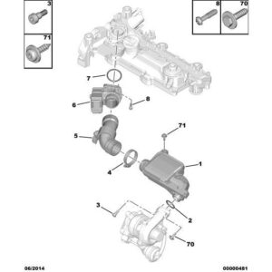 Citroen C1 2005-2009 Diesel Air Hose
